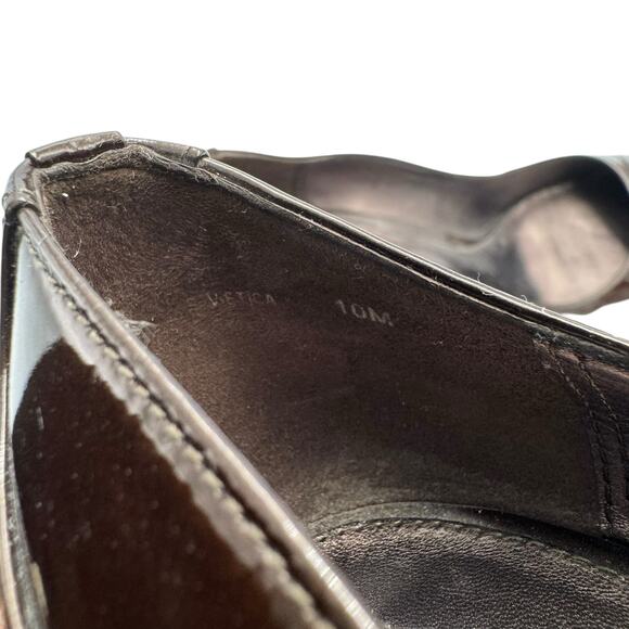 Via Spiga V-etica Dark Brown Patent Leather Pointed Toe Classic Pumps Heels - Picture 12 of 12